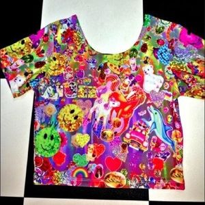 Lisa Frank o-mighty omighty crop top